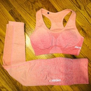 Women’s Gymshark Seamless Ombré Gym Set